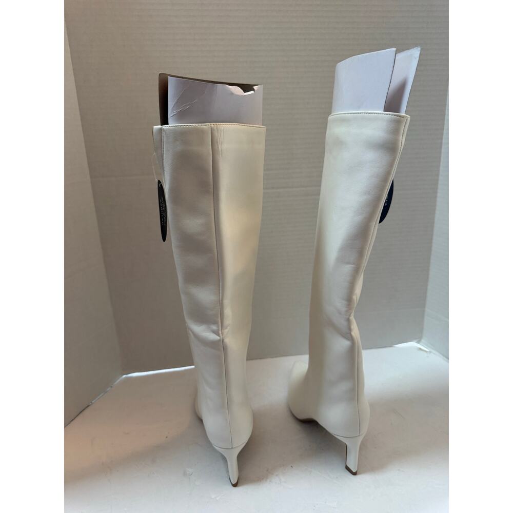 On 34th Rachelle Stovepipe Boots Bone Smooth6 M nib - Picture 6 of 10